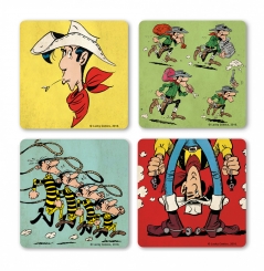 Lucky Luke - Wild West - Comics - Set of 4 - Coaster 