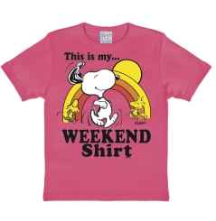 Peanuts - Snoopy & Woodstock - Weekend Shirt - T-Shirt Print - Kinder 