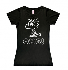 Peanuts - Woodstock - OMG - T-Shirt Print - Damen 