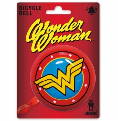 Wonder Woman - Logo - DC Comics - Fahrradklingel - Retro - Ø 80 mm - rot 