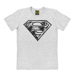 DC - Superman - Logo Scribble grey-melange | XS
