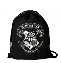 Harry Potter - Hogwarts - Logo White - Gymsack - Drawstring Bag  
