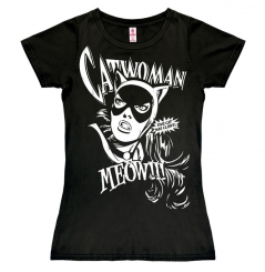 Catwoman - Meow - DC Comics - T-Shirt Print - Damen 