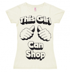 This Girl Can Shop - T-Shirt Print - Damen 