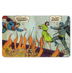 Superman & Batman - Mightiest Team on Earth! - DC Comics - Frühstücksbrettchen - Retro  