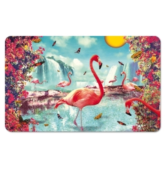 Flamingo - Frühstücksbrettchen - Retro  