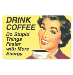 Fun - Drink Coffee - Breakfast Board - Retro 