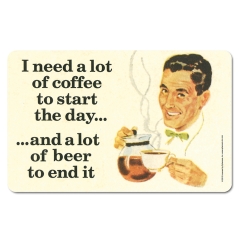 Fun - I Need a Lot of Coffee - Breakfast Board - Retro 