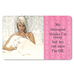  Fun - My Therapist Thinks I'm Crazy - Breakfast Board - Retro 