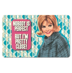 Fun - Nobody is Perfect - Breakfast Board - Retro 