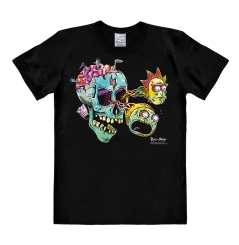 Rick & Morty - Eyeball Skull - T-Shirt Print - Damen 