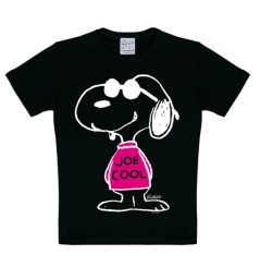 Peanuts - Snoopy - Joe Cool Pink - T-Shirt Print - Kinder 