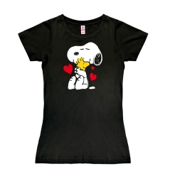 Peanuts - Snoopy - Woodstock - Best Friends - Print T-Shirt - Women 