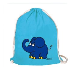Die Sendung mit der Maus - Elefant - Happy -  Turnbeutel - Baumwollrucksack 