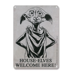 Harry Potter - Dobby - House-Elves Welcome Here - Tin Sign A5 