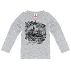 Harry Potter - Hogwarts - Schloss - Langarmshirt Print - Kinder 