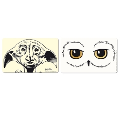 Harry Potter - Owl Hedwig - House Elve Dobby - Set of 2 - Breakfast Boards - Retro 