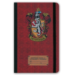 Harry Potter - Gryffindor - Logo - Hardback Notebook - A5 - with elastic Strap - Lined 