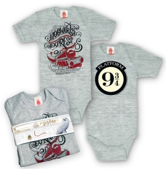 Harry Potter - Hogwarts Express - Platform 9 3/4 - Baby Body - Kurzarm - 2er Set  