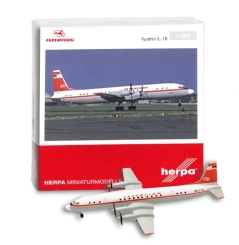 Interflug - Ilyushin - IL-18-DM-STO - Aircraft Model - Miniature Model 