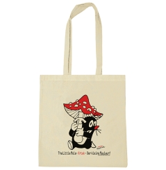 Der kleine Maulwurf - Pilz - Baumwolltasche 