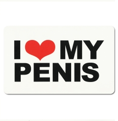 I Love My Penis - Frühstücksbrettchen - Retro 