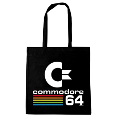 Commodore - C64 - Logo - Baumwolltasche 
