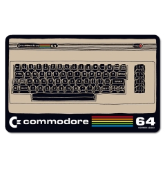 Commodore - C64 - Tastatur - Frühstücksbrettchen - Retro 