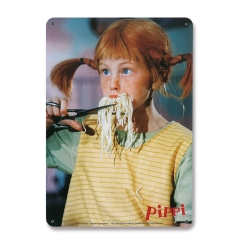 Pippi Longstocking - Spaghetti - Tin Sign A5 