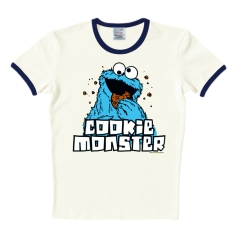 SESAME ST.- COOKIE MONSTER almost white / deep navy | XL