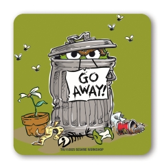 Sesamstrasse - Oscar - Go Away - Untersetzer 