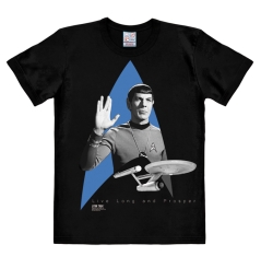Star Trek-Spock, Logo, Enterpr black | L