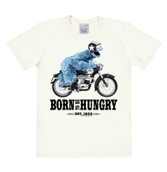 Sesamstrasse - Krümelmonster - Motorrad - Born To Be Hungry - T-Shirt Print - Damen 