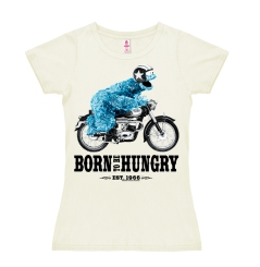 Sesamstrasse - Krümelmonster - Motorrad - Born To Be Hungry - T-Shirt Print - Damen 