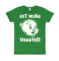 Looney Tunes - Porky Pig - Eat More Veggies - Print T-Shirt - Men 
