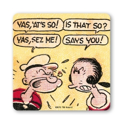 Popeye & Olivia - Popeye the Sailorman - Says You! - Coaster 