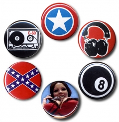 Rock'n'Roll Kultur - Button 6er Set  