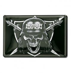 Slayer - Slayer Nation - Blechschild - aus robustem Stahblech - gewölbt mit Prägung - 30 x 20 cm 