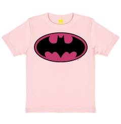 Batman - Logo Pink - T-Shirt Print - Kinder 