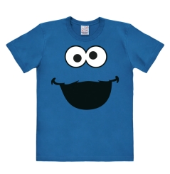 Sesame St.-Cookie Monster-Face azure blue | XL