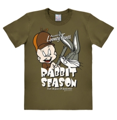 Looney Tunes - Elmer Fudd & Bugs Bunny - Rabbit Season - T-Shirt Print - Herren 