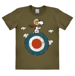 Peanuts - Snoopy - Pilot - Target - T-Shirt Print - Herren 