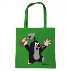 The little Mole - Krtek - Juhu - Resuable - Cotton Tote Bag green | OS