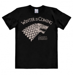 Game Of Thrones - Direwolf - Winter Is Coming - Print T-Shirt - Men 