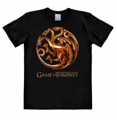 Game Of Thrones - Targaryen Wappen - Drachen - T-Shirt Print - Herren 