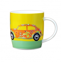 VW - Beetle - Flowers - Love That Bug - Coffee Mug  