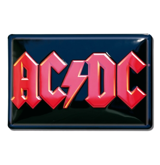  AC/DC - Logo - Blechschild - aus robustem Stahblech - gewölbt mit Prägung - 30 x 20 cm 