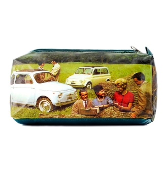 Fiat 500 - Cosmetic Bag - Pencil Case - green 