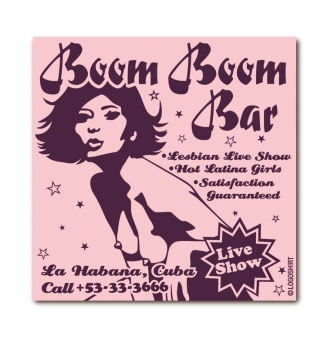 Boom Boom Bar - Girls Live Show - Kühlschrankmagnet 