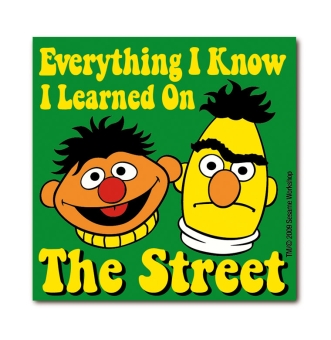 Sesame Street - Ernie and Bert - Everything I Know - Fridge magnet  